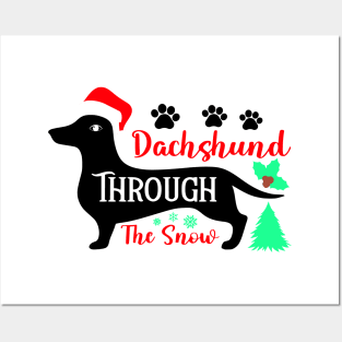 Dachshund Through The Snow Posters and Art